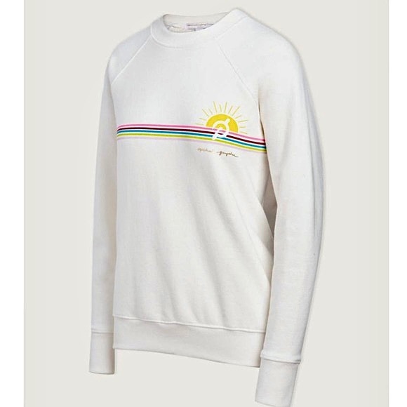 SPIRITUAL GANGSTER x PELOTON Classic Crew Sweatshirt in White - Picture 11 of 11